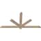 Ekena Millwork Kennewick Smooth Timber Gable Bracket, Douglas Fir, 60"W x 30"H x 1 1/2"D x 3 1/2"F, 12/12 Pitch GBW060X30X0204KEN00SDF - alternate 4